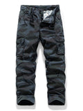 Men's Mid Waist Camouflage Cargo Pants Spring Casual Loose Fit
