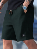 Men's Summer Waffle Knit Casual Breathable Drawstring Shorts