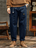 Super Cool Amekaji Style Utility Straight Cargo Pants for Men