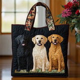 Labrador Retriever Print Quilted Tote Bag