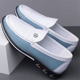 Men's Contrast Color Casual Slip-ons Loafers Shoes