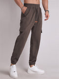 Trendy Extra Loose Multi-Pocket Drawstring Pants for Men
