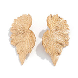 Luxury Vintage Maple Leaf Piercing Earrings for Lady