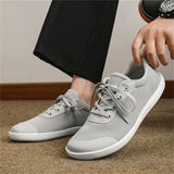 Men's Causal Solid Color Breathable Mesh Lace Up Flats Shoes
