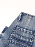 Female Multi-Pocket Loose Fit Cargo Denim Jeans