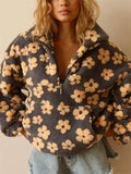 Women's Autumn Floral Long-sleeved Pullover Fleece Sweatshirts