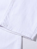Men's Slim Trendy Solid Color Denim Overalls Jumpsuits