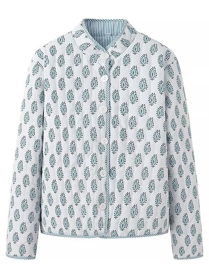 Women's Casual Print Reversible Garment Coat