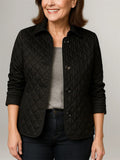 Women's Trendy Solid Color Lapel Single Breasted Quilted Jackets