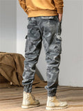 Men's Cotton Camouflage Cargo Jogger Pants Spring Casual Loose Fit