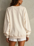 Women Christmas Nutcracker Oversized Graphic Pullover Sweatshirt