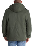 ‌Men's Hooded Military Style Outdoor Thermal Lined Coat with Multiple Pockets‌