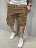 Men's Loose Fit Multi Pocket Summer Casual Cargo Shorts