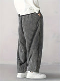 ‌Men's Casual Corduroy Elastic Waist‌ Loose Fit Harem Pants