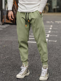 Men's Loose Fit Sweatpants Elastic Drawstring Waist Sporty Joggers Trousers
