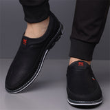 Men's Casual Faux Leather Flats Slip-ons Shoes