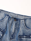 Female Multi-Pocket Loose Fit Cargo Denim Jeans