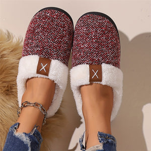 Comfortable Fleece Lined Home Slippers for Women Men