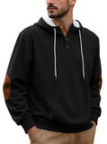 Men's Thickened Loose Solid Color Sports Pullover Long Sleeve Hoodie