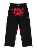 Men's Exaggerated Letter Print Hip-Hop Straight Leg Pants