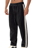 Men's American-style Simple Striped Casual Corduroy Sports Trousers