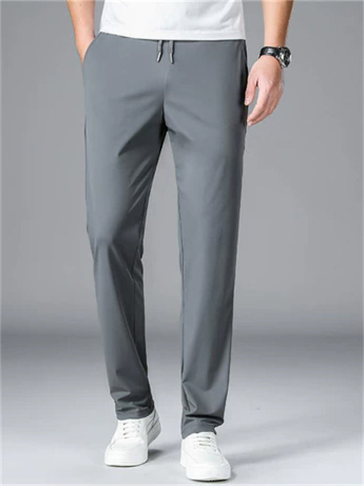Men's Quick Dry Breathable Casual Ice Silk Straight Leg Pants