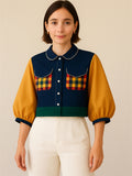 Women's Cute Vintage Doll Collar Top