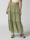 Beautiful Patchwork Design Cake Long Skirt for Women