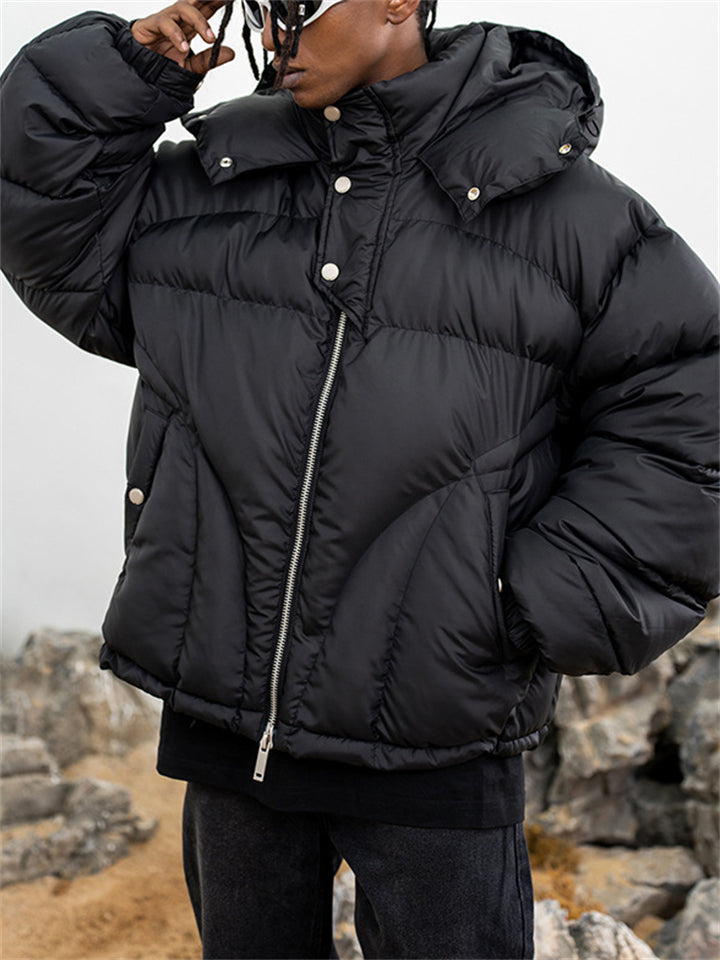 Men's High Street Cotton Padded Hooded Puffer Coat