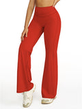 High-Waist Slim Fit  Workout Fitness Sports Flared Yoga Pants for Women