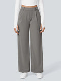 ‌Women's Simple High Waist Drape Wide Leg Casual Suit Pants