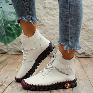 Casual Fur Lined Winter High Top Ankle Boots for Women