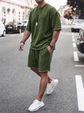 Men's Cool Street Style Oversized Frayed Hem Tracksuit