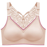New Large Size Seamless Women's Bra With Beauty Back Butterfly Design