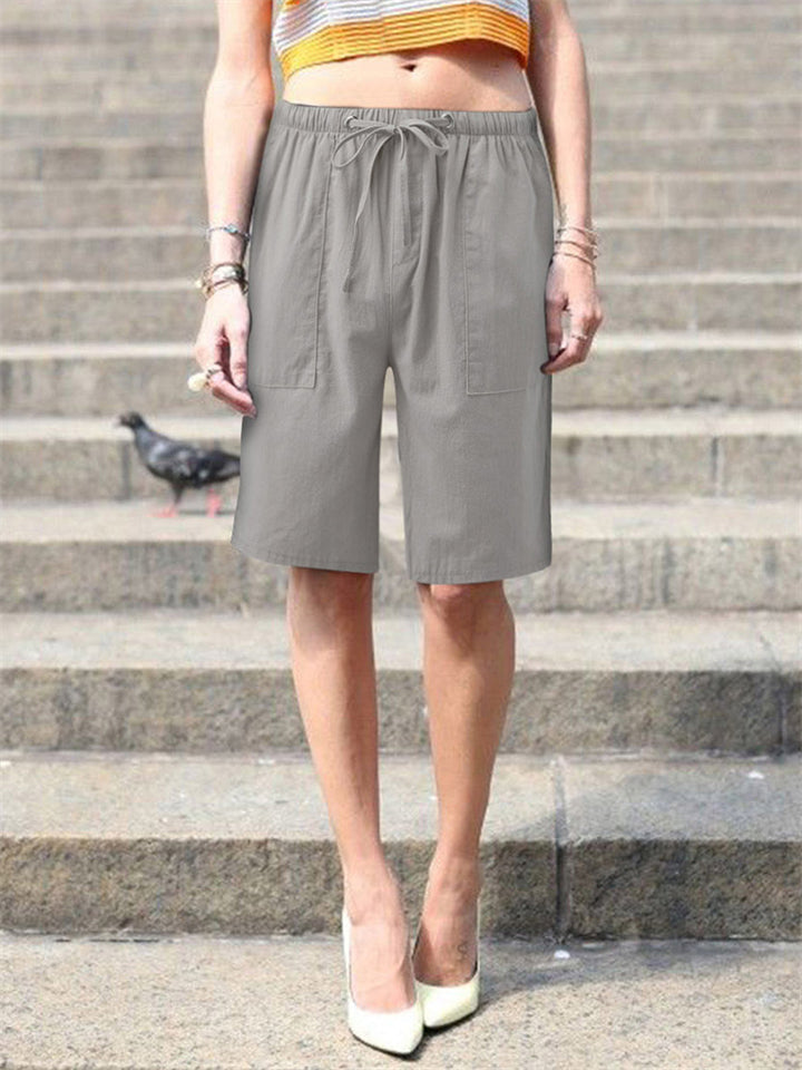 Women's Fashion Leisure Loose Drawstring Shorts for Summer