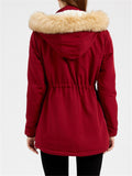 Women's Warm Fashion Winter Coat with Removable Hood