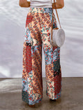 Female Ethnic Style Color Painting Extra Loose Thin Pants