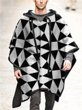 Cool Personality Pullover Wollen Cape for Men