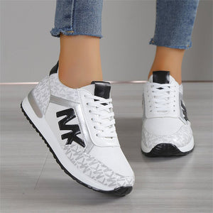 Wearable Lace Up Round Toe Comfort Athletic Shoes for Women