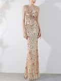 Sequined Mermaid Maxi Long Formal Dresses