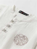 Casual Lightweight Knit Cotton&Linen Short Sleeve T-Shirts