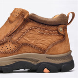 New Casual Fashion Comfy Solid Color Ankle Boots For Men