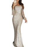 Gorgeous Sequined Mermaid Dress for Evening