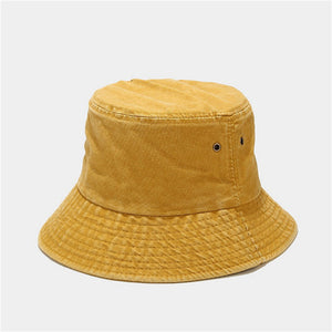 Unisex Retro UV Protection Solid Color Sun Hats
