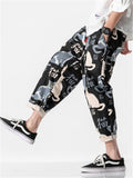 Men's Cool Cats Printed Casual Cropped Pant