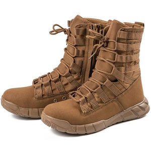 Men's Lightweight High Top Outdoor Lace Up Military Combat Boots