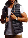 Men's Hooded Sleeveless Puffer Vest