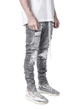 Men's Slim Fit Ripped Distressed Destroyed Biker Jeans Demin Pants