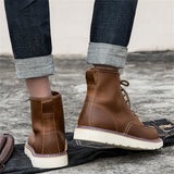 Men's Autumn Winter Vintage Plus Size Cargo Boots
