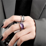 Simple Style Opening Adjustable Design Ring
